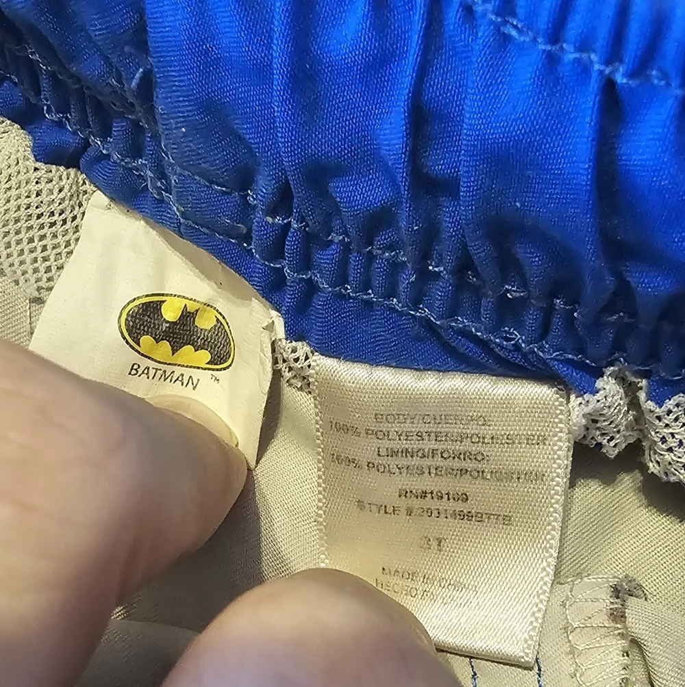 3T Batman Swimming Trunks Liner Cut Out